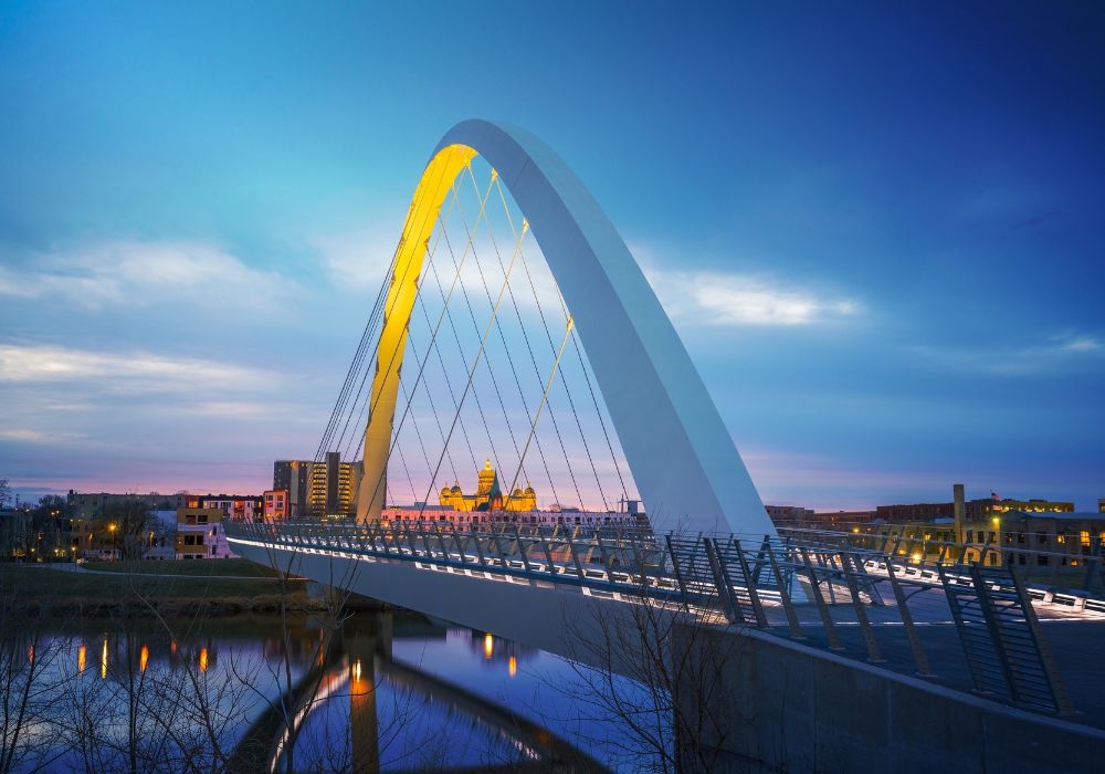 Des Moines Iowa Skyline Des Moines Iowa Skyline